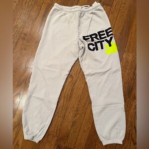 Free City Stardust Sweatpants with Neon Accent